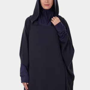Green Fancy Button Abaya